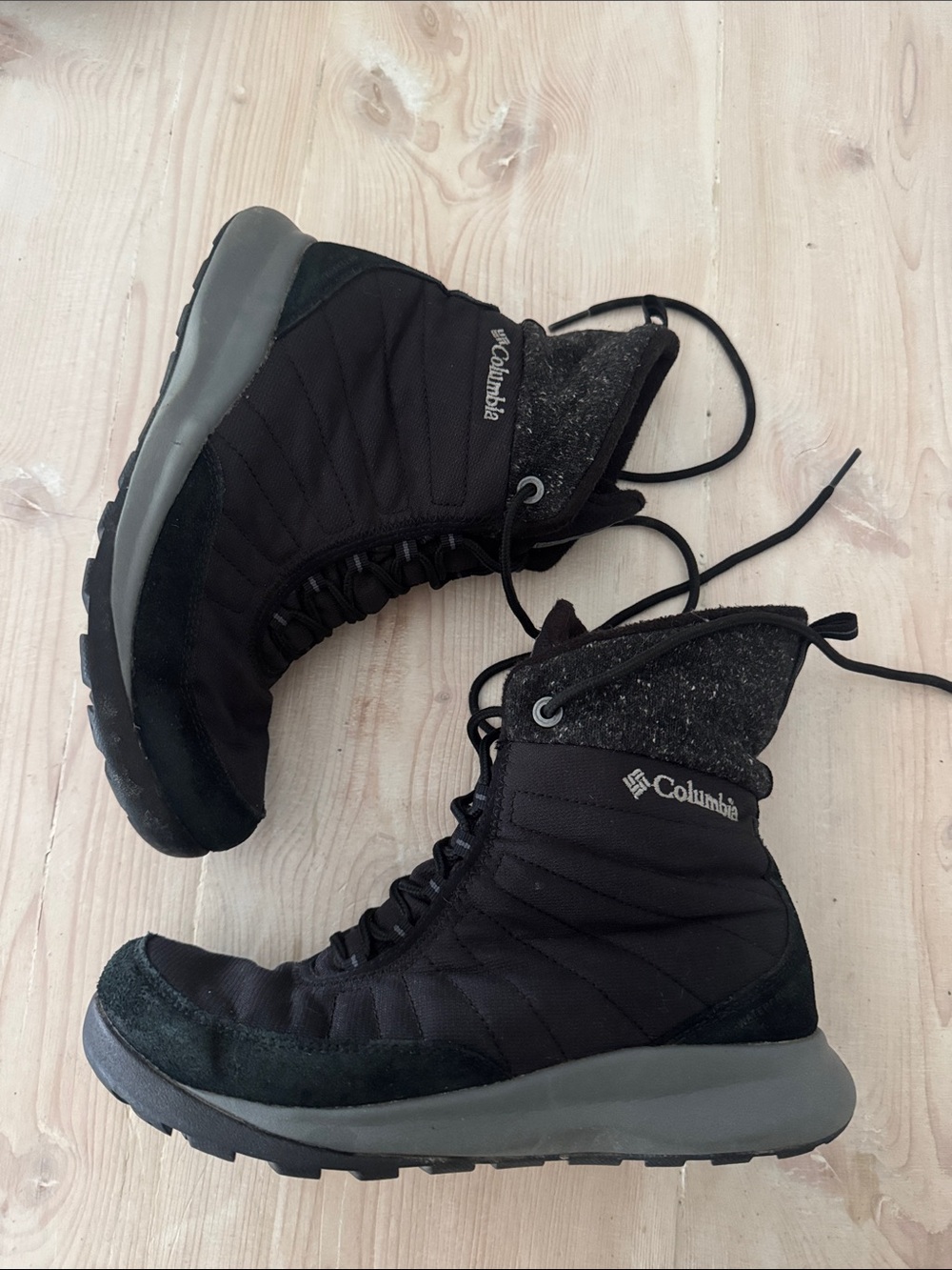 Columbia Charcoal and Black Insulated Boots - Picture 2 of 6